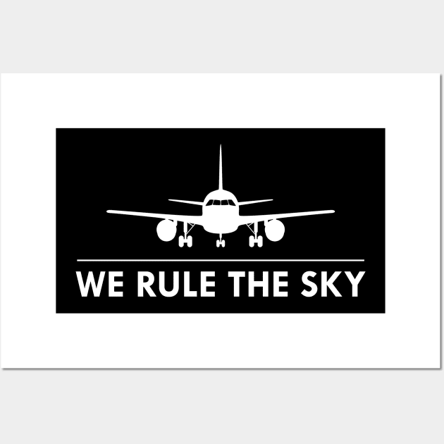 Air Traffic Controller - We rule the sky Wall Art by KC Happy Shop